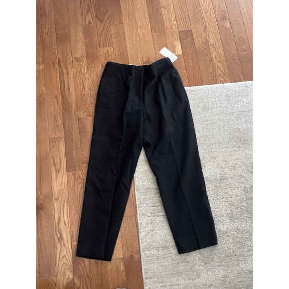 Pendleton Pants - NEW Vintage PENDLETON High Rise Black Wool Trousers Pants Sz 14 P Straight Lined